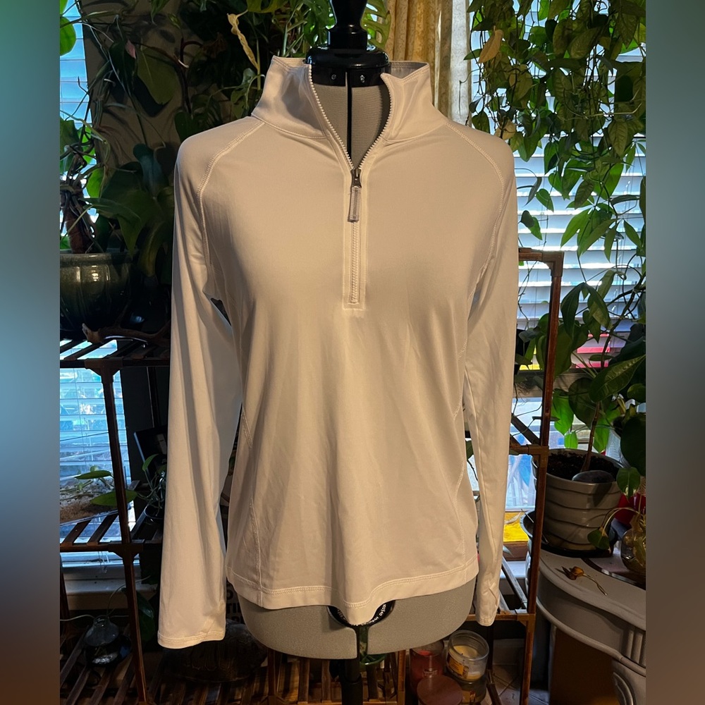 Soybu Women's White Quarter-Zip Sweatshirt